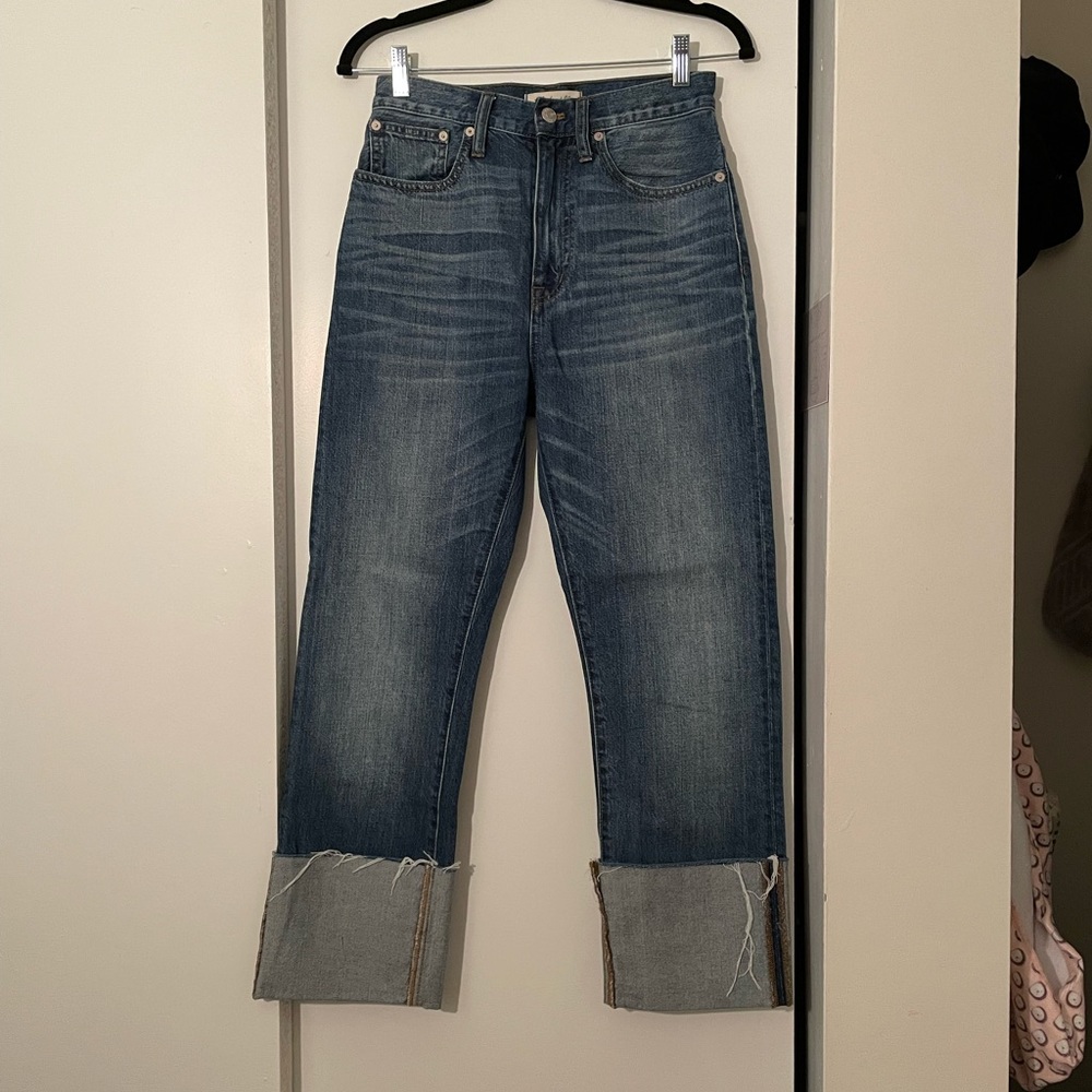 Madewell rigid straight crop jean